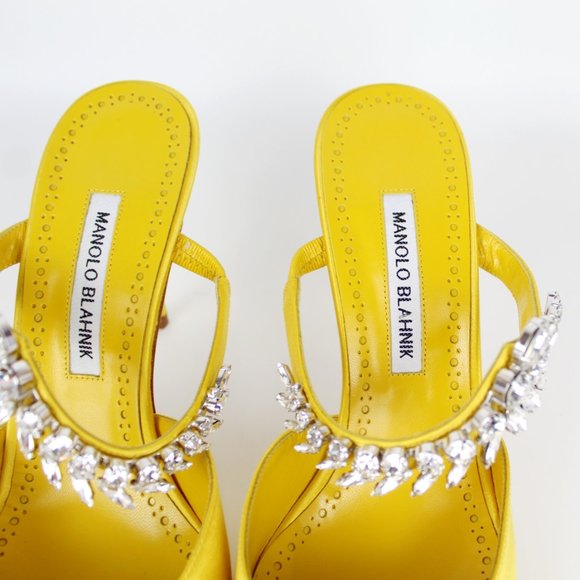 NEW MANOLO BLAHNIK Lurum Mules - Picture 9 of 15